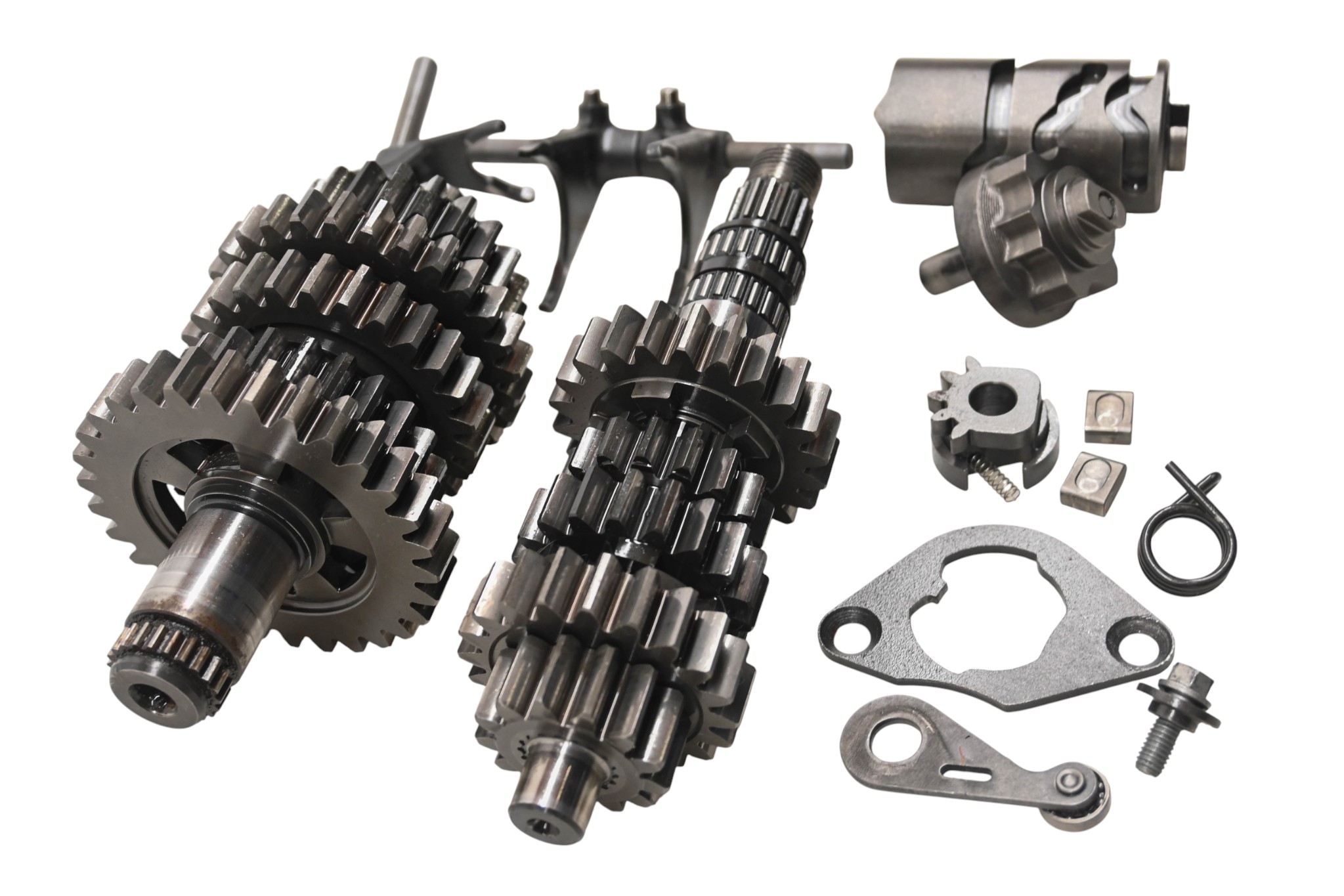 08 Can-Am DS450 Transmission Shift Forks & Drum
