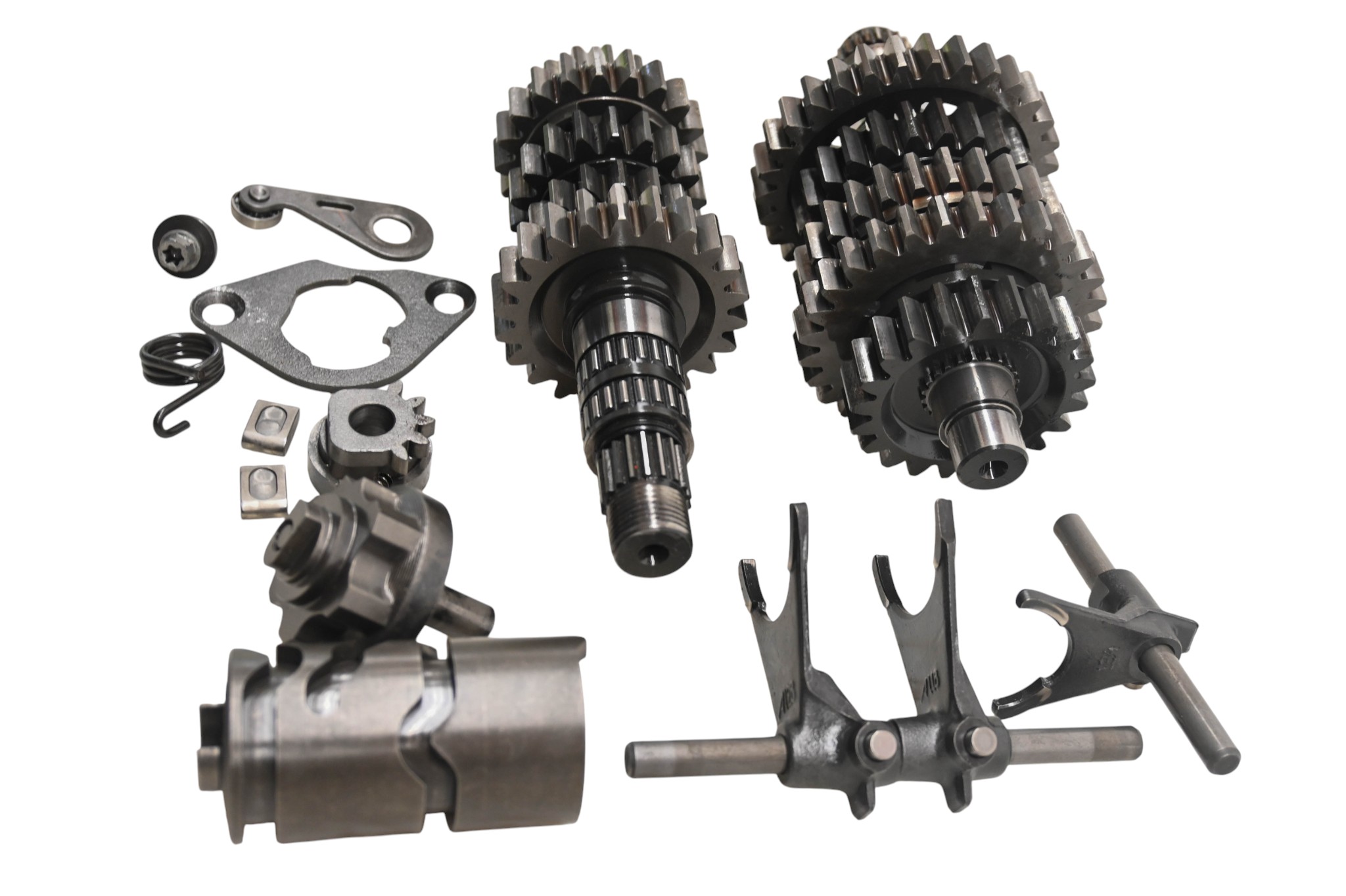 08 Can-Am DS450 Transmission Shift Forks & Drum