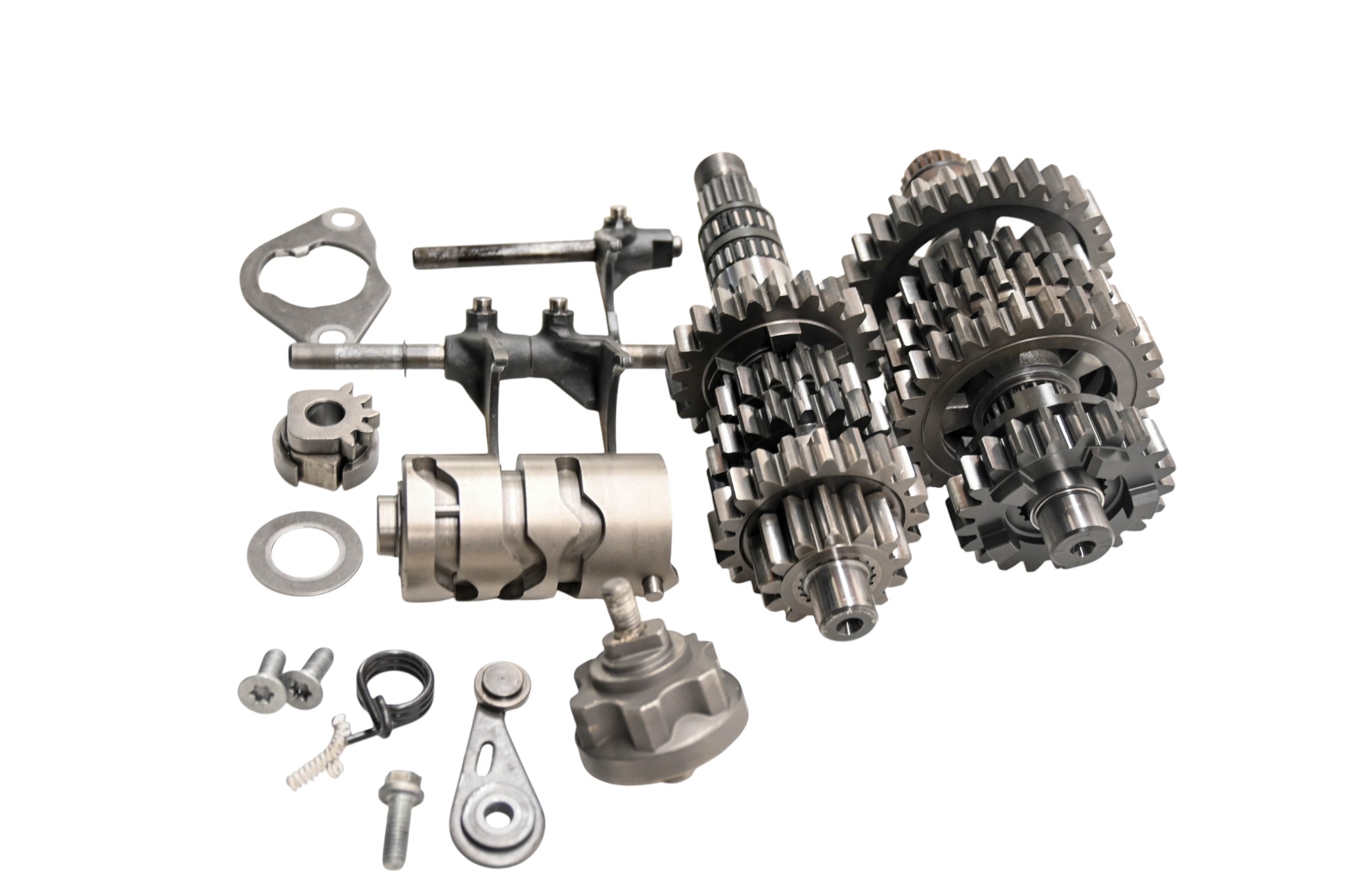 08 Can-Am DS450 Transmission Shift Forks & Drum