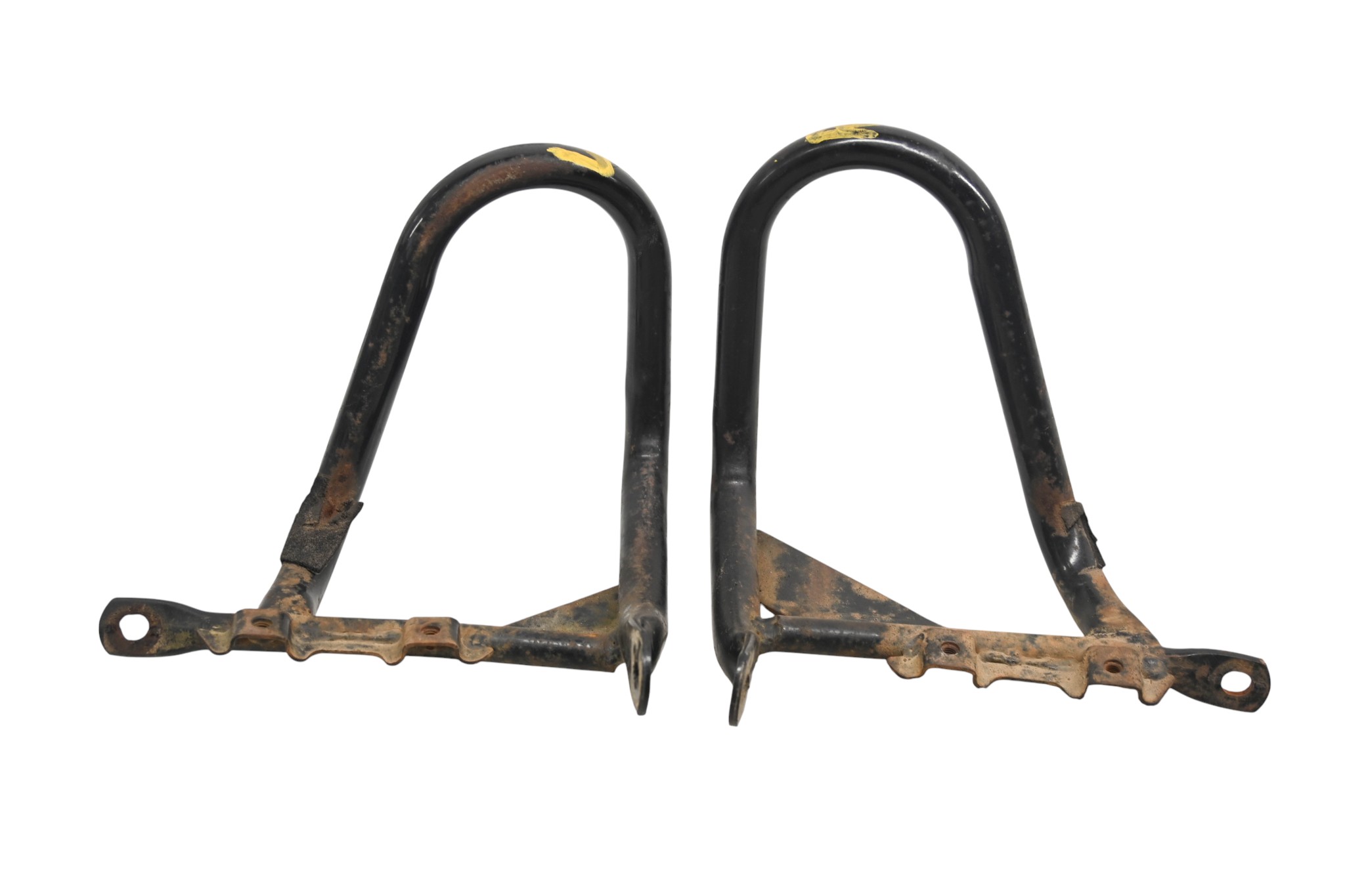 97 Suzuki Quadsport 80 2x4 Heel Guard Mounting Brackets Left & Right LT80