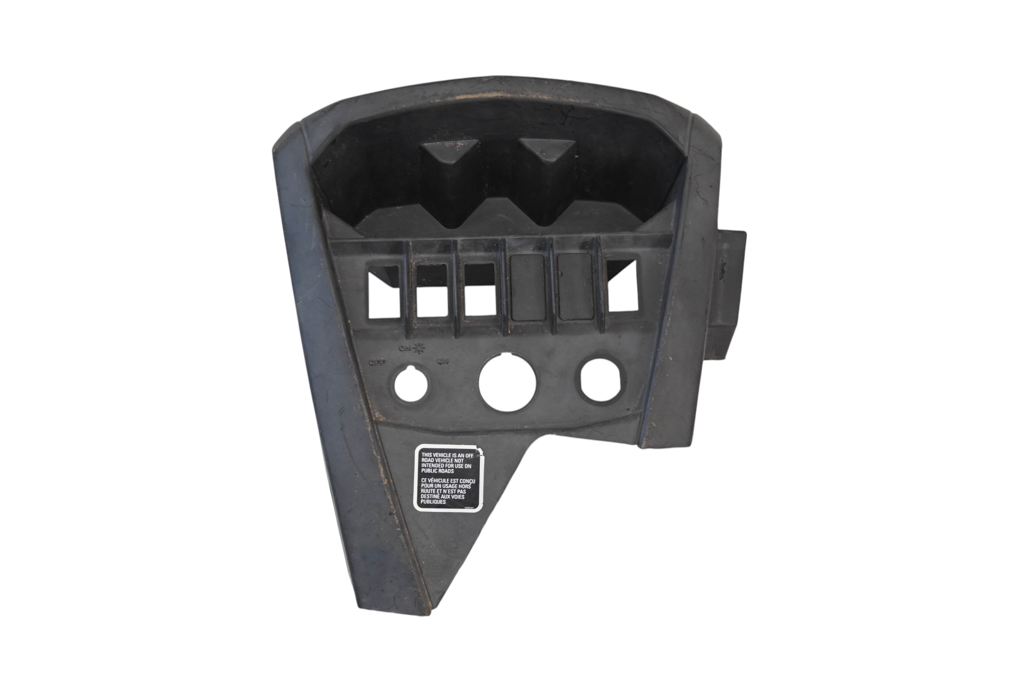 13 Can-Am Commander 1000 XT Lower Central Dashboard Panel Cover