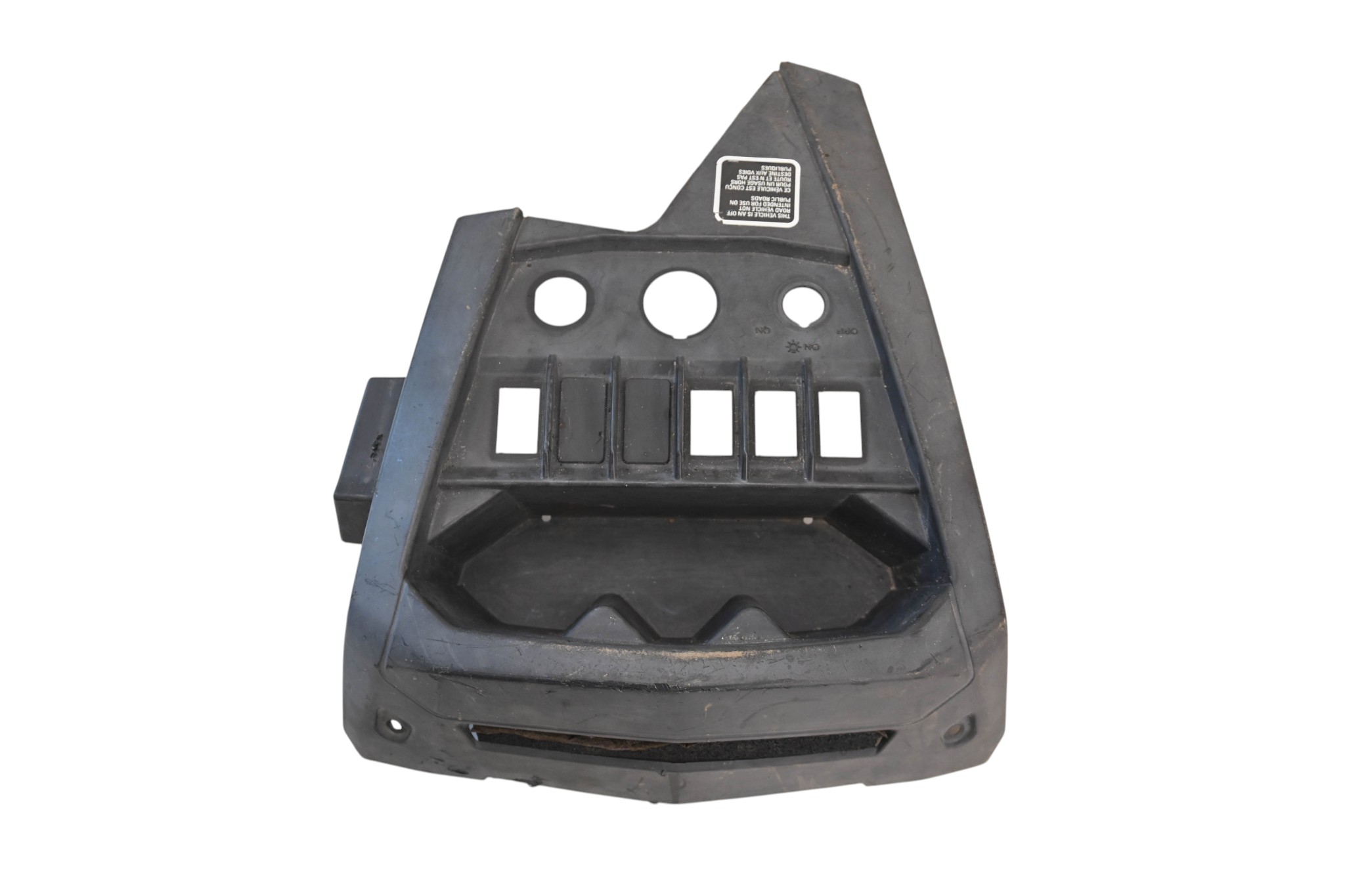13 Can-Am Commander 1000 XT Lower Central Dashboard Panel Cover