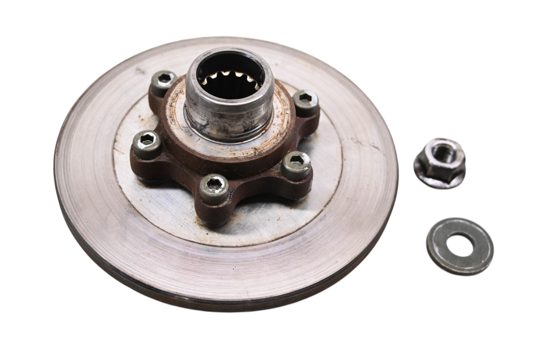 04 Yamaha Grizzly 660 4x4 Rear Brake Hub & Rotor YFM660F
