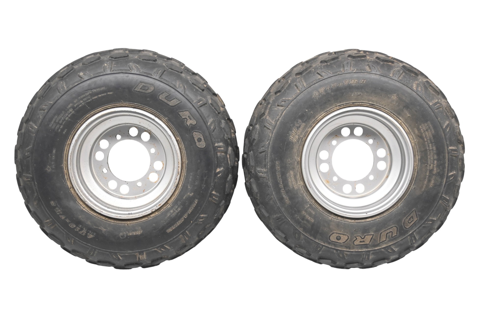 10 Can-Am DS90 Front Wheels Rims & Tires 19X7-8 4/110