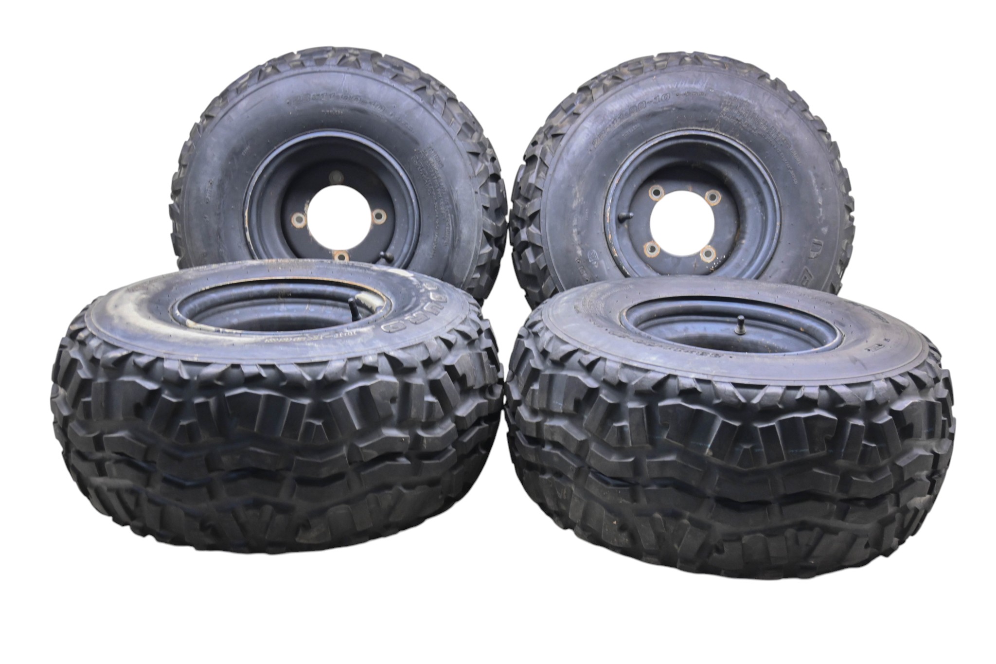 18 Kawasaki Mule 4000 2x4 Front & Rear Wheels Rims & Tires 23X11-10 4/137 KAF620