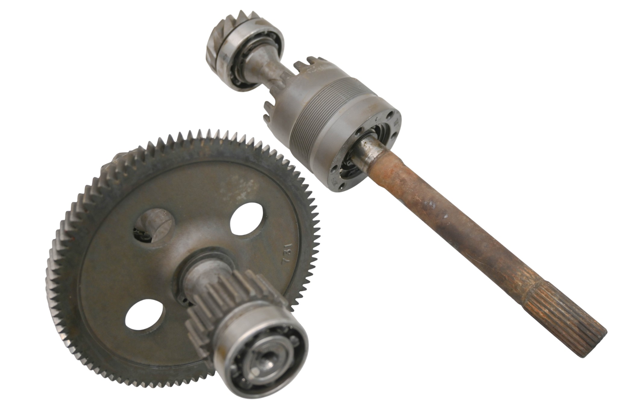 06 Polaris Sportsman 500 X2 4x4 Transmission Bevel Gears Output Shaft