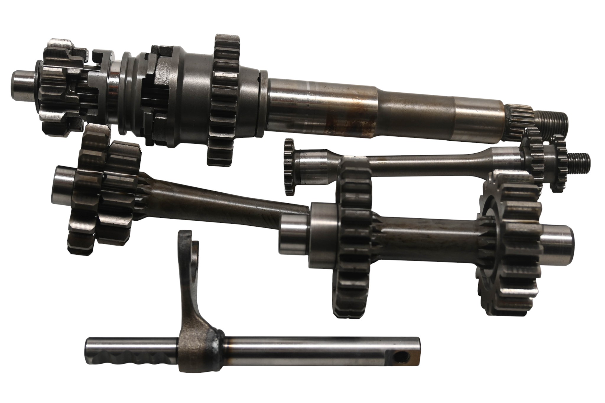 04 Kawasaki KFX700 2x4 Transmission Shift Forks & Drum V-Force