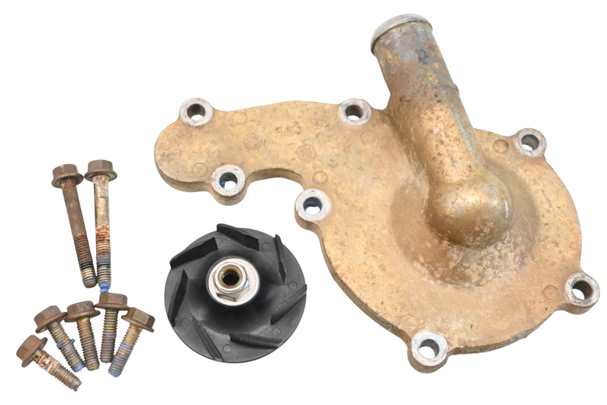 10 Polaris RZR S 800 EFI Water Pump Cover & Impeller