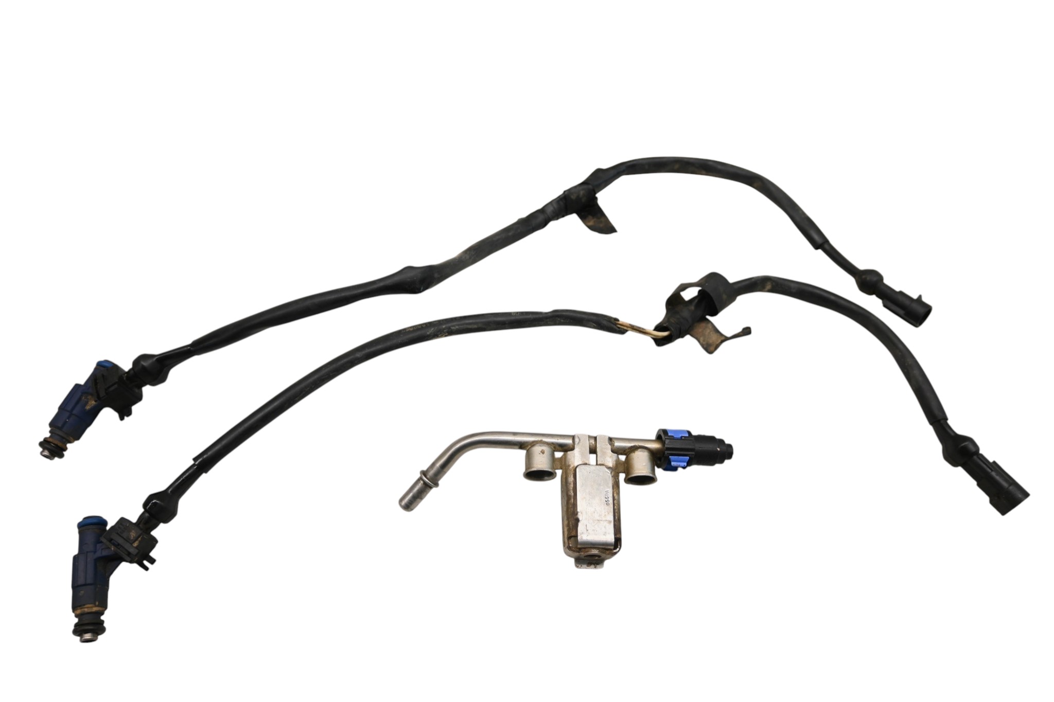 10 Polaris RZR S 800 EFI Fuel Injectors & Rail