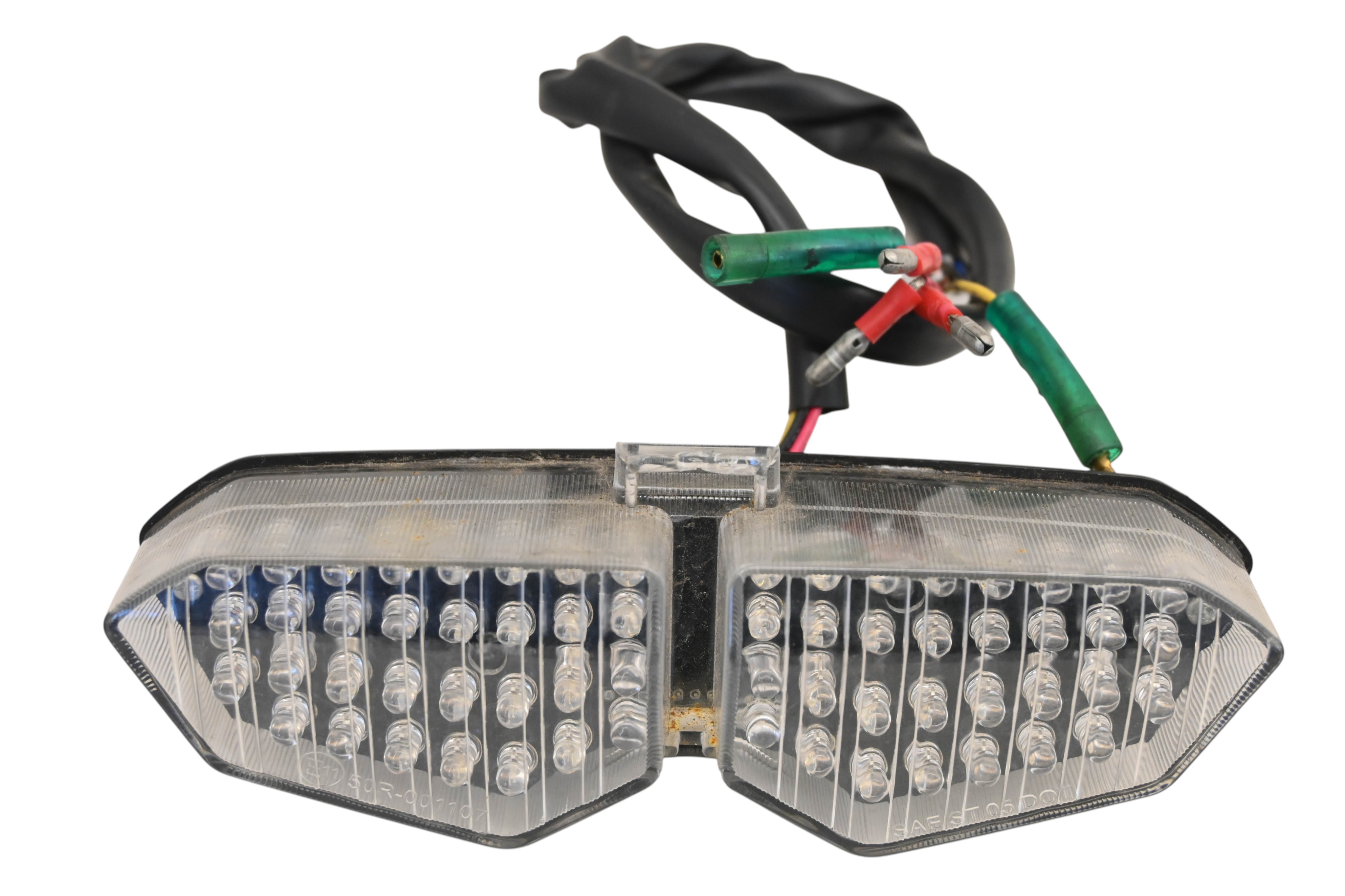 SHOP Lens has light scratches. Comes as pictured. Was removed from a 2017 Honda Ruckus NPS50 with 3476 miles. ###### pictures # 17 Honda Ruckus Led Turn Signal Tail Brake Light Aftermarket NPS50 ![