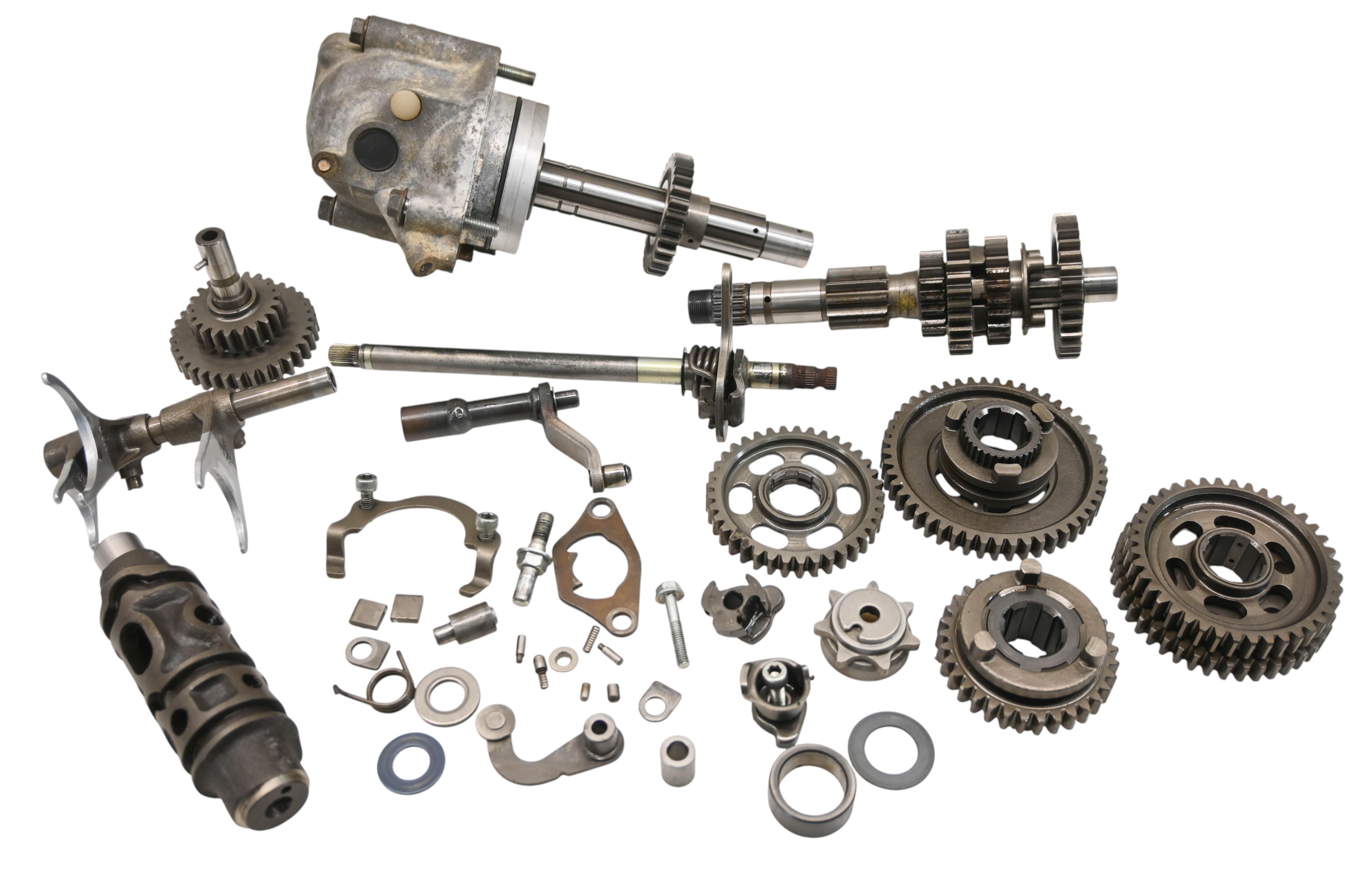 87 Honda Fourtrax 250 2x4 Transmission Shift Forks & Drum TRX250