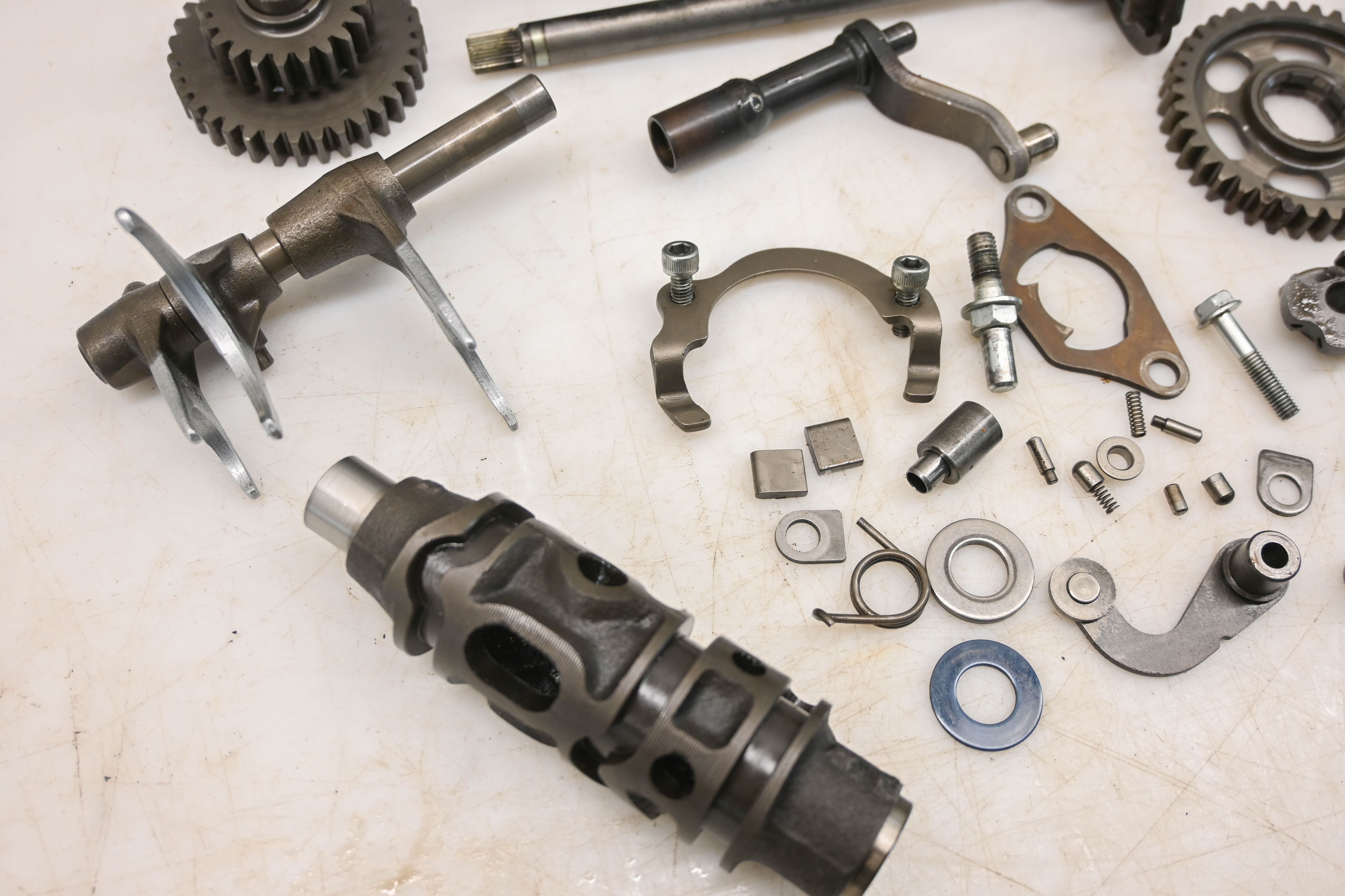 87 Honda Fourtrax 250 2x4 Transmission Shift Forks & Drum TRX250