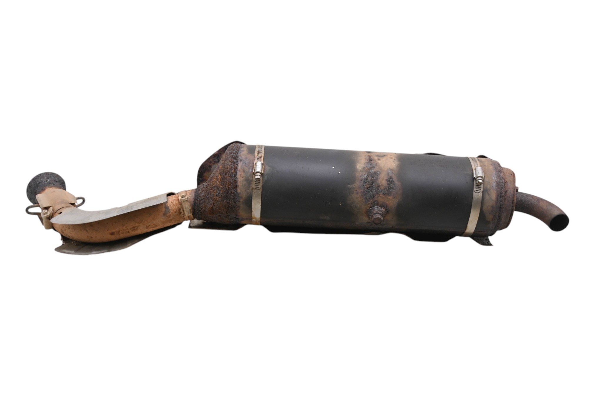 14 Yamaha Grizzly 550 4x4 Muffler Exhaust Pipe YFM550F