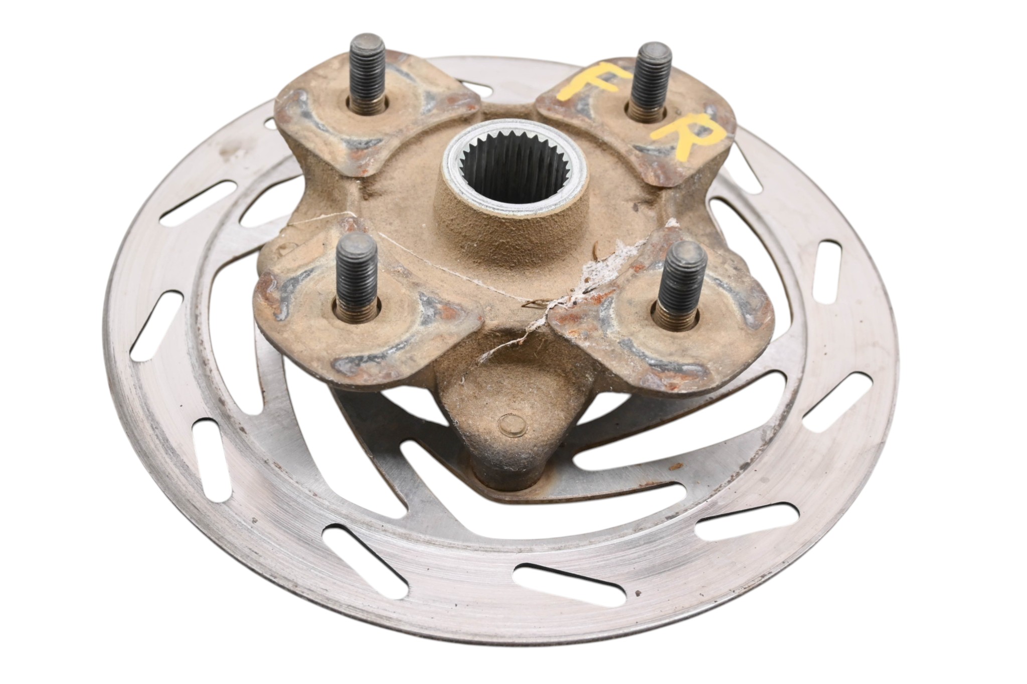 09 Yamaha Grizzly 550 4x4 Front Wheel Hub & Rotor Left Or Right YFM550F