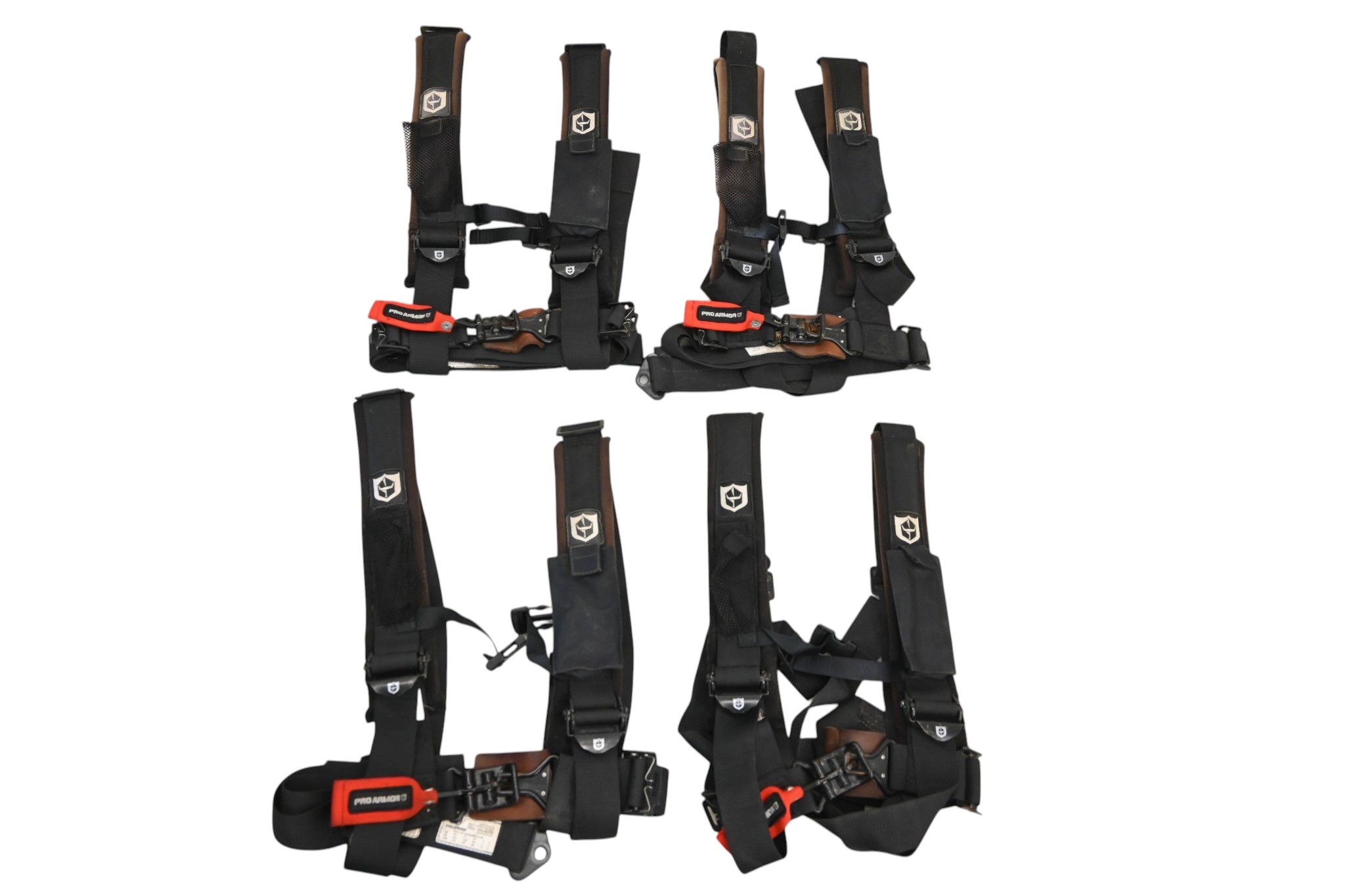 23 Polaris General XP4 1000 Ultimate 2 Pair Driver & Passenger Harnesses Pro Armor