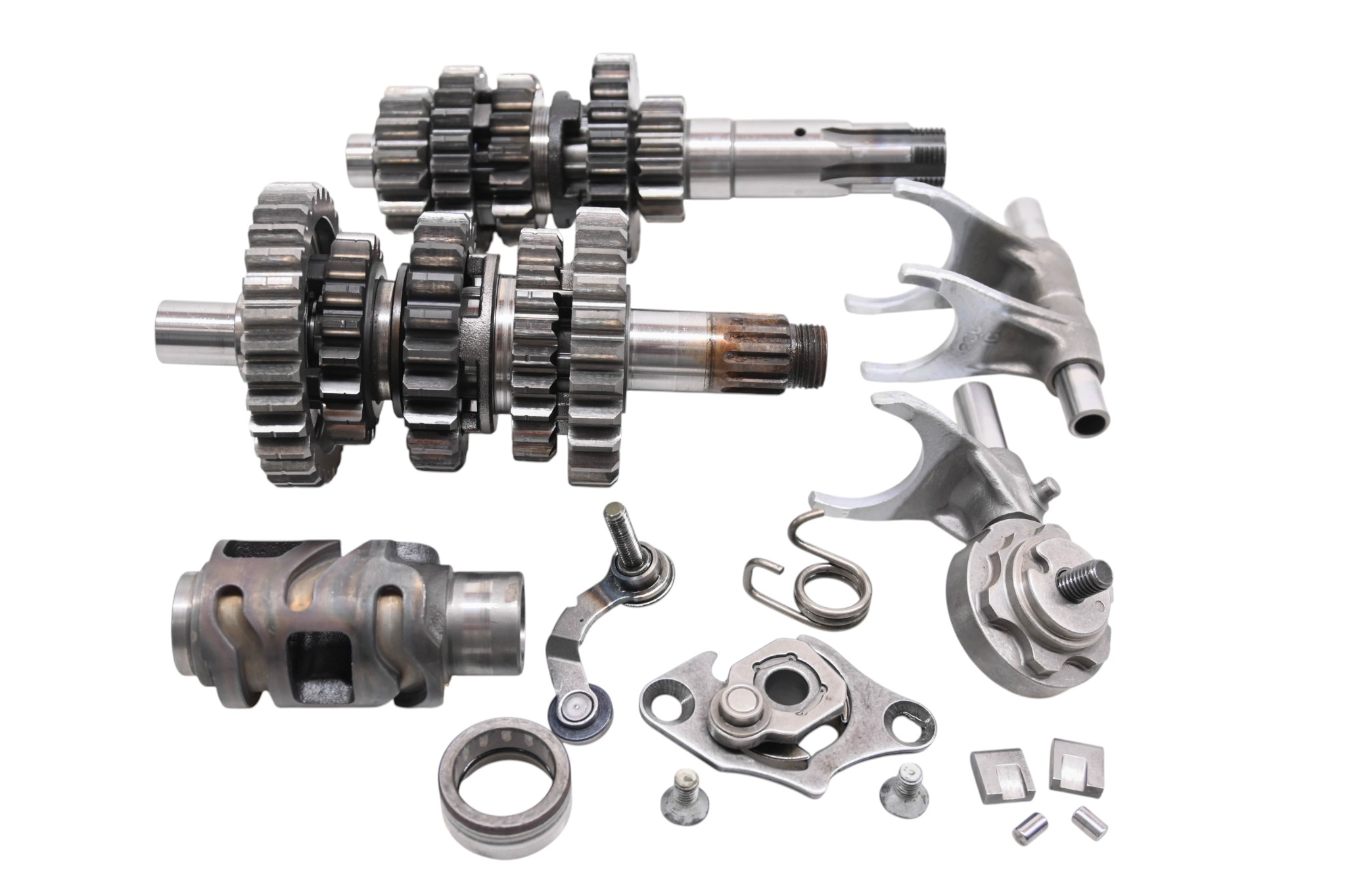 00 Suzuki DRZ400E Transmission Shift Forks & Drum