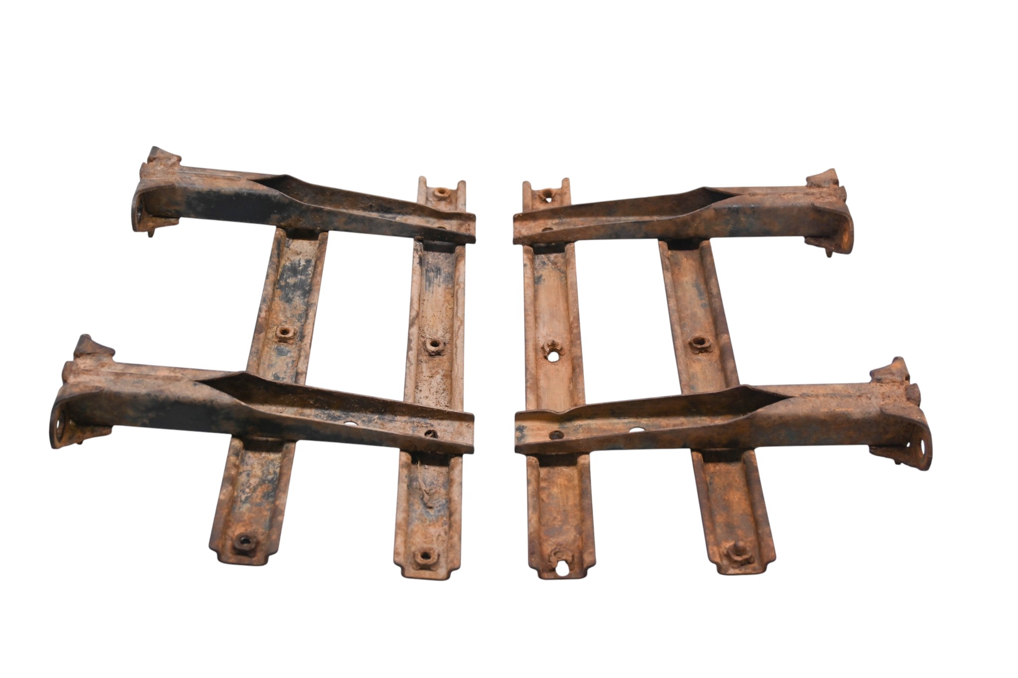 01 Yamaha Kodiak 400 4x4 Foot Rest Left & Right Support Brackets YFM400F