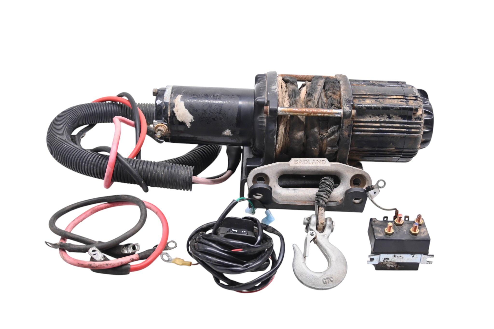 06 Suzuki King Quad 700 4x4 Winch Control Switch Solenoid & Cables Aftermarket LTA700X