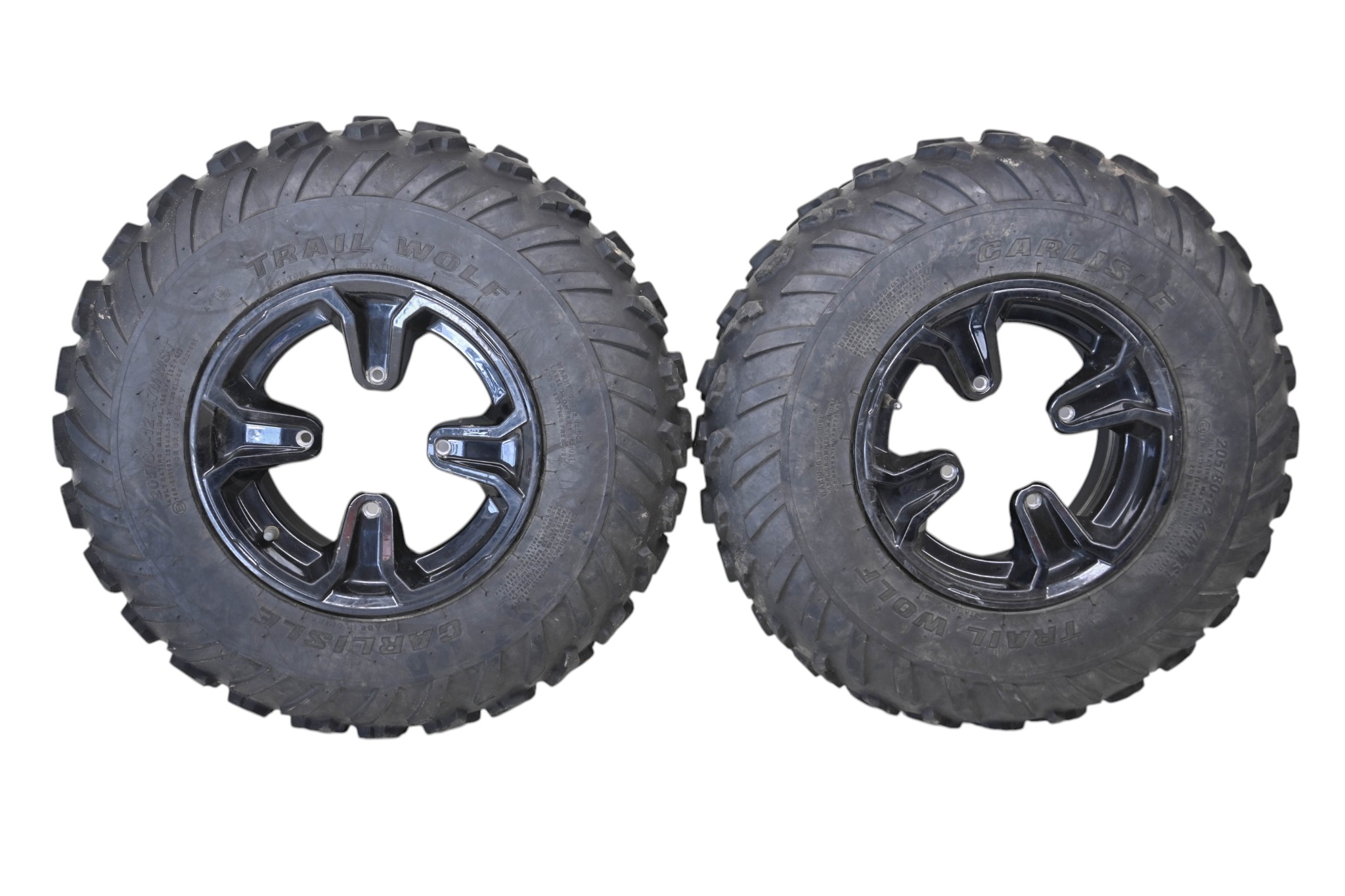 21 Can-Am Outlander 570 4x4 Front Wheels Rims & Tires 205/80-12 4/134