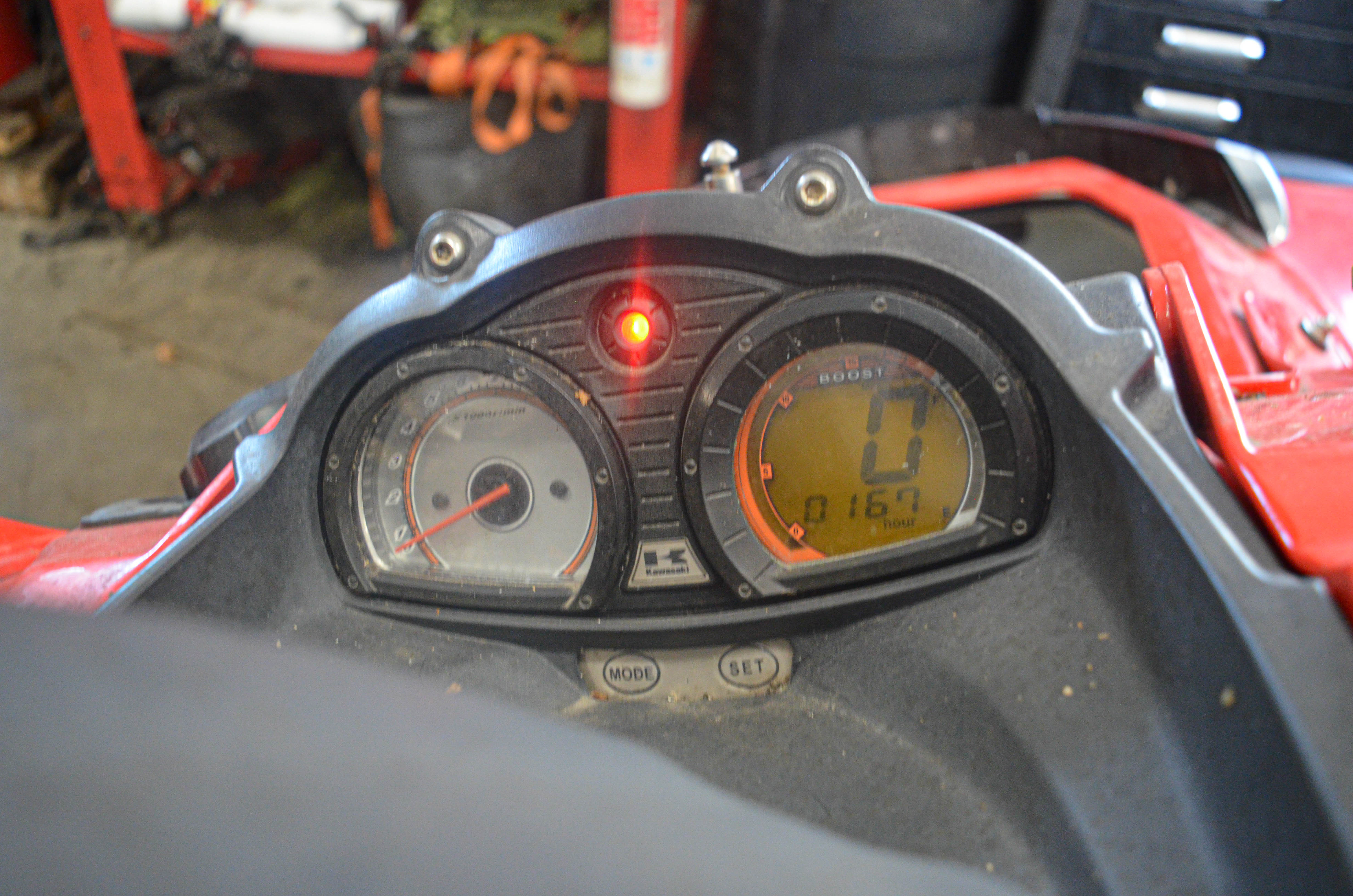 07 Kawasaki Ultra 250X Speedometer Dash JT1500