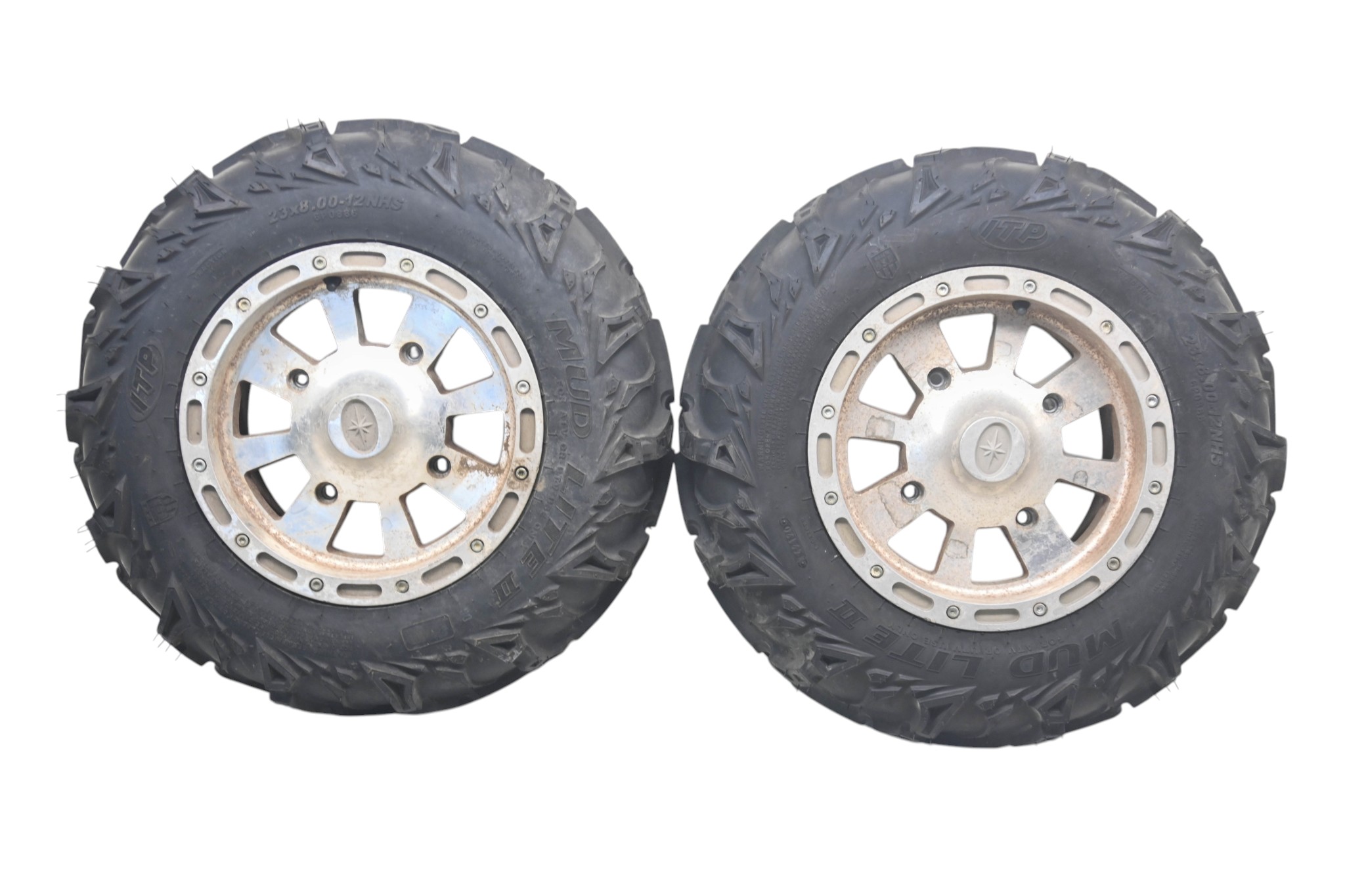 07 Polaris Hawkeye 300 4x4 Front Wheels Rims & Tires 23X8-12 4/156
