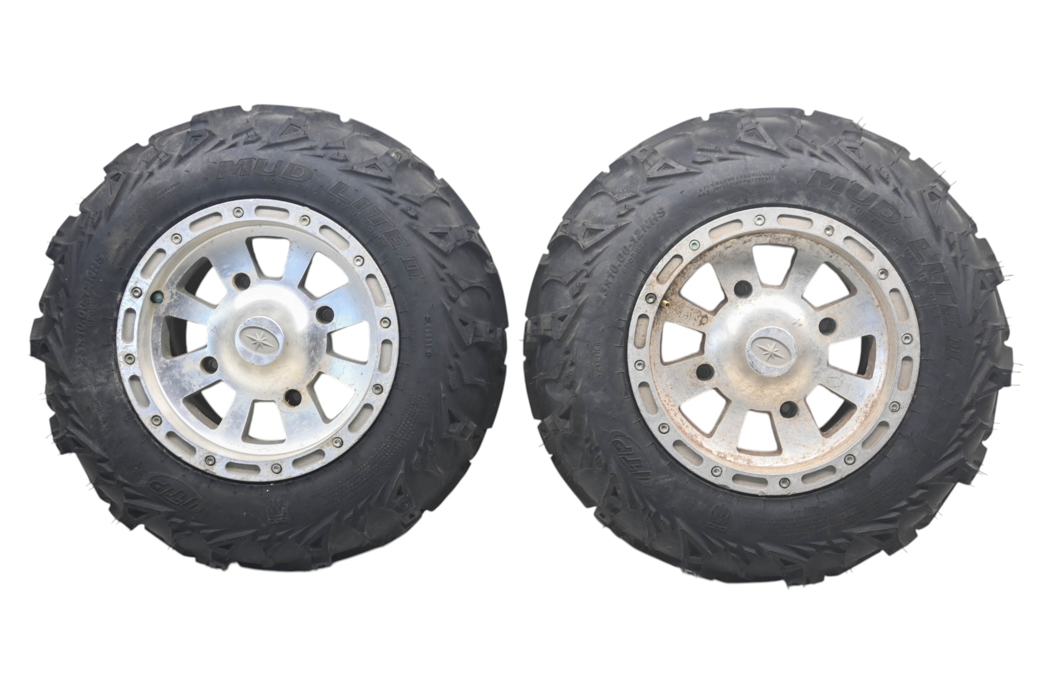 07 Polaris Hawkeye 300 4x4 Rear Wheels Rims & Tires 23X10-12 4/156
