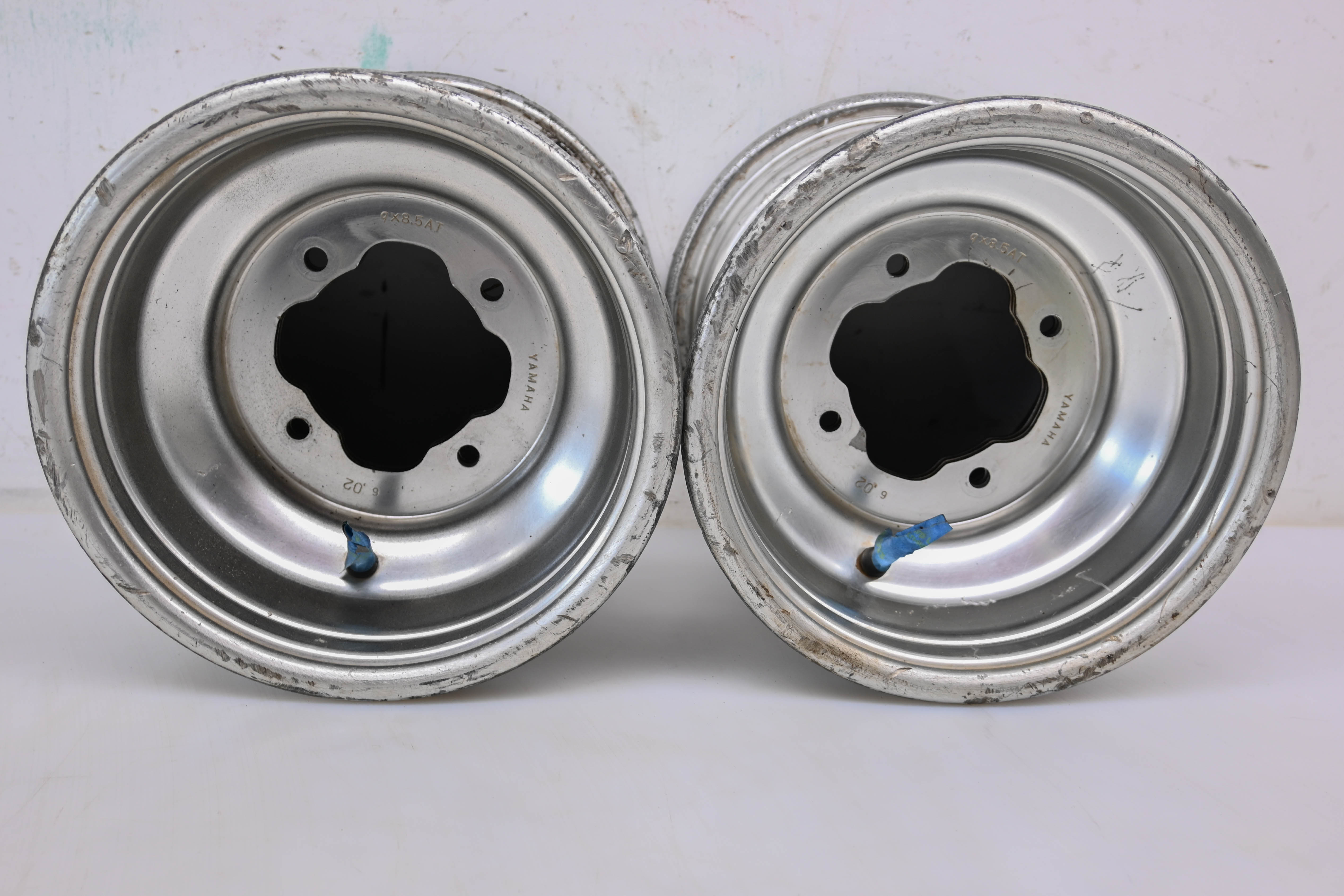 03 Yamaha Warrior 350 Rear Wheels Rims 9X8.5 4/115 YFM350X