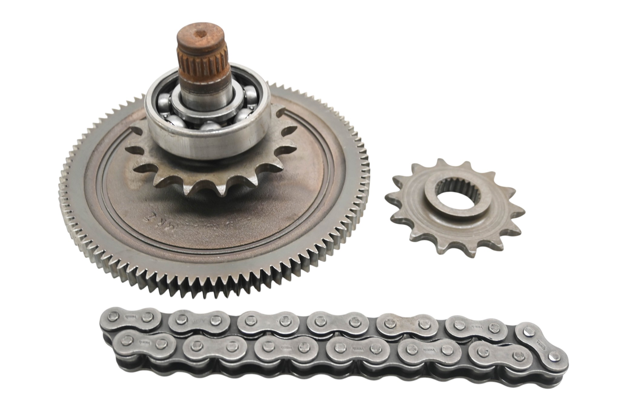 99 Polaris Scrambler 500 4x4 Transmission Output Shaft Gear & Chain