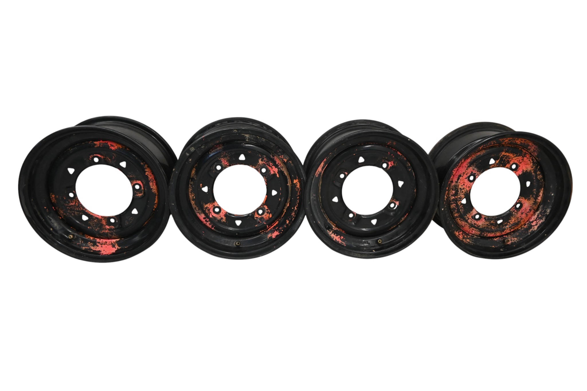 23 Polaris Pro-XD Mid-Size Crew Front & Rear Wheels Rims Carlisle 12X6 4/156