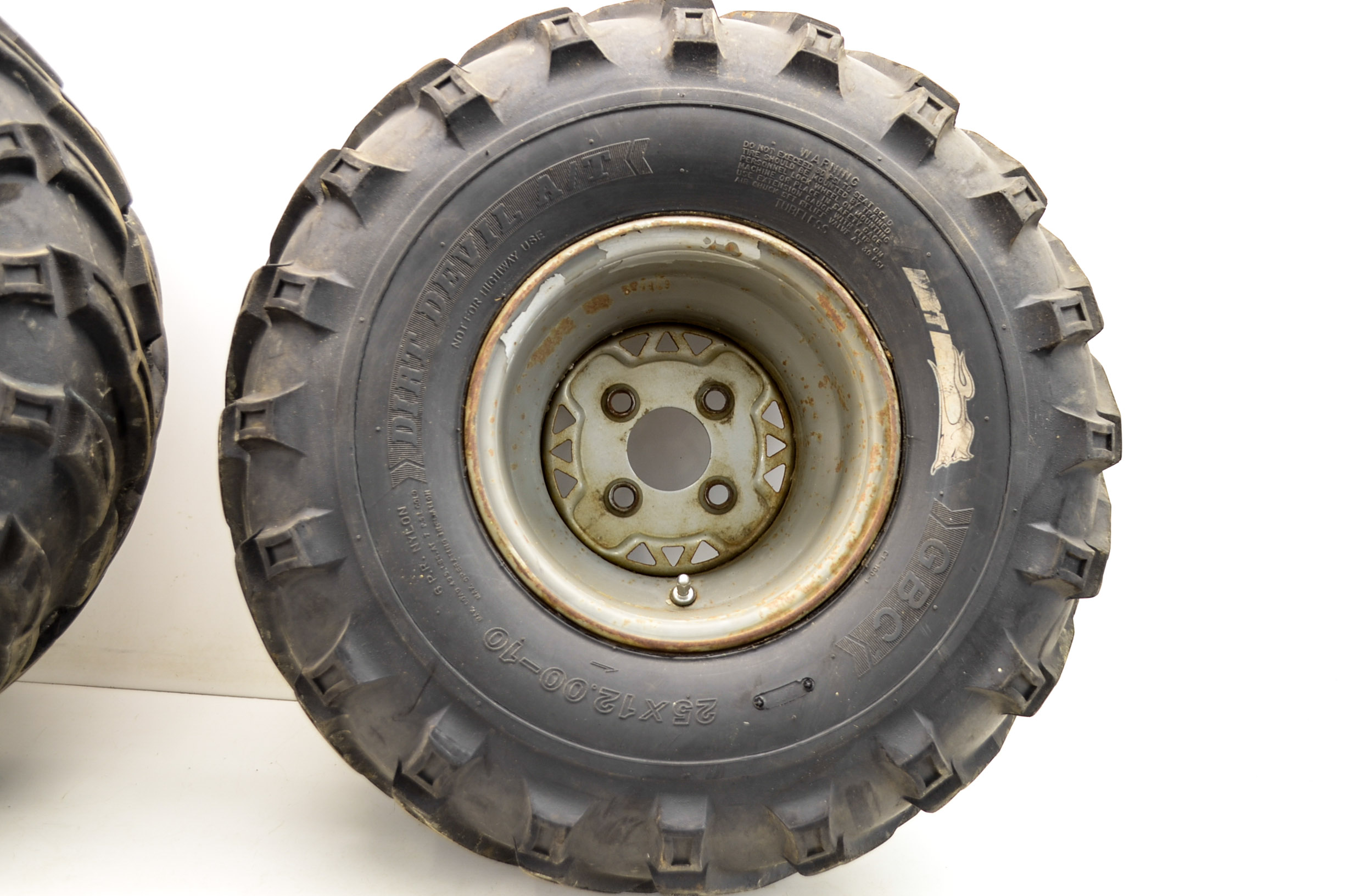 Polaris Rear Wheels Rims & Tires 25x1210 GBC Dirt Devil eBay