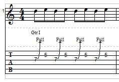 Guitar String Bending example 4