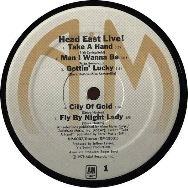 Head East Head East Live! (LP) For Sale