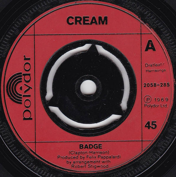 Cream Badge (7") For Sale