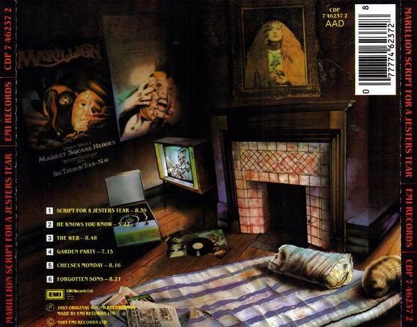 Marillion - SCRIPT FOR A JESTER'S TEAR - Partition Musique Qualité Avec Tablature - Pour Basse Et Guitare