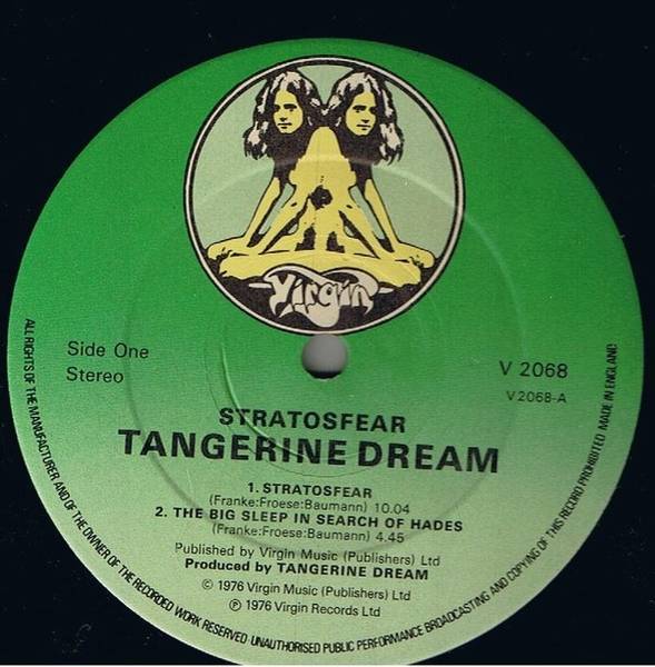 Tangerine Dream Stratosfear ( G / F ) (LP) For Sale