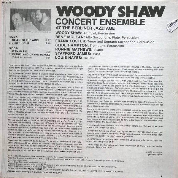 Image result for woody shaw berliner