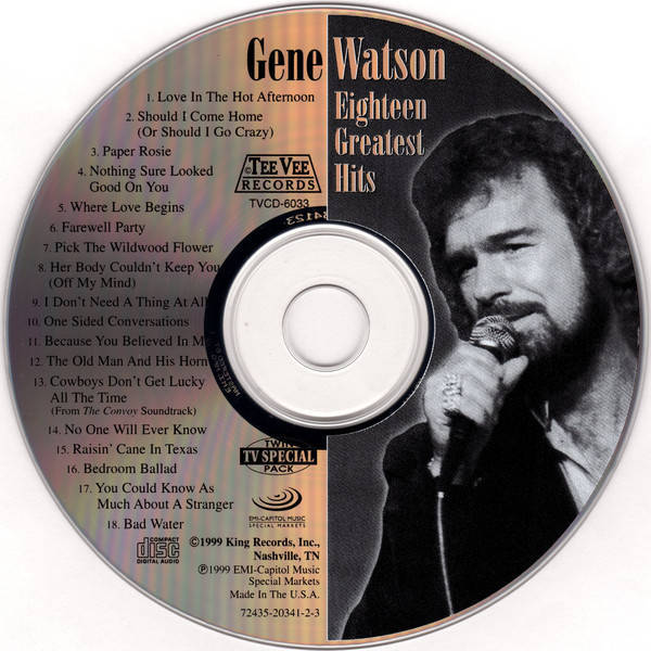 Gene Watson Eighteen Greatest Hits (CD) For Sale