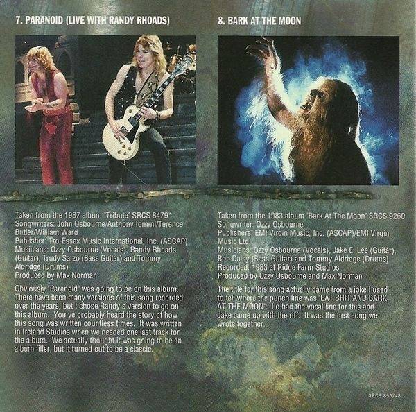 ozzy osbourne the ozzman cometh songs