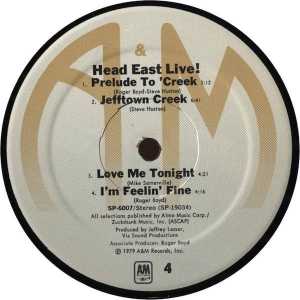 Head East Head East Live! (LP) For Sale