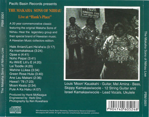 Makaha Sons Of Ni'ihau - Hank's Place Presents The Makaha Sons Of