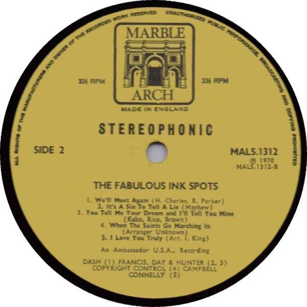 Ink Spots The Fabulous Ink Spots (LP+CDR) For Sale