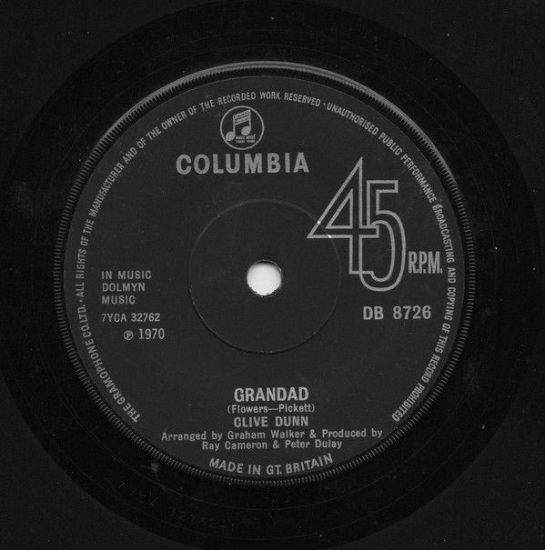 Cover of Grandad / I Play The Spoons