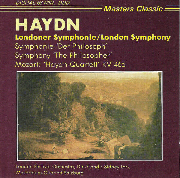 Cover of Haydn London & Philosopher Symphony Mozart Haydn Quartett