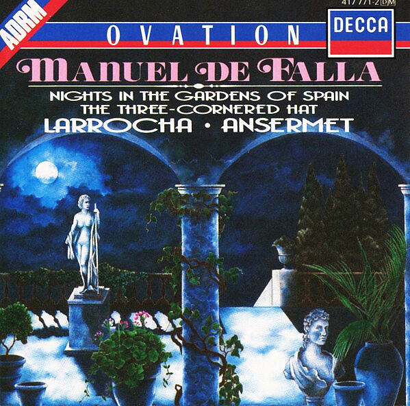 Cover of De Falla Nights In The Gardens Of Spain - The 3 Cornered Hat