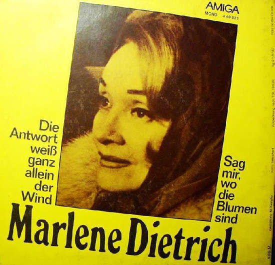 Cover of Die Antwort Weis Ganz Allein Der Wind / Sag Mir,wo Die Blumen Sind