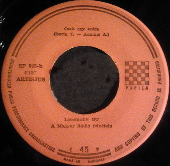 Cover of Szeress Nagyon / Csak Egy Szora
