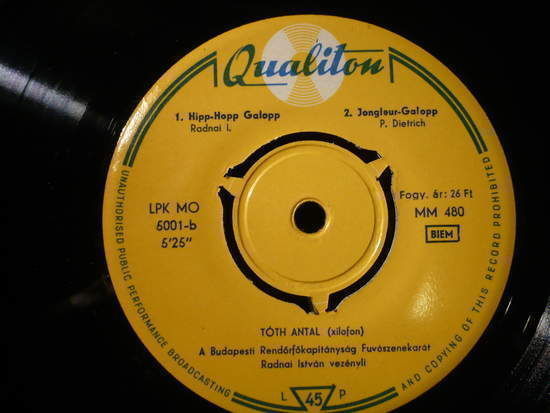 Cover of Vidam Rezmuvesek/repul A Szan/hipp-hopp Galopp/jongleur Galopp