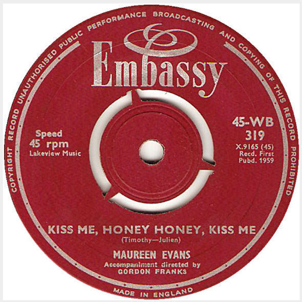 Cover of Kiss Me Honey, Honey Kiss Me / To Know Him Is To Love Him