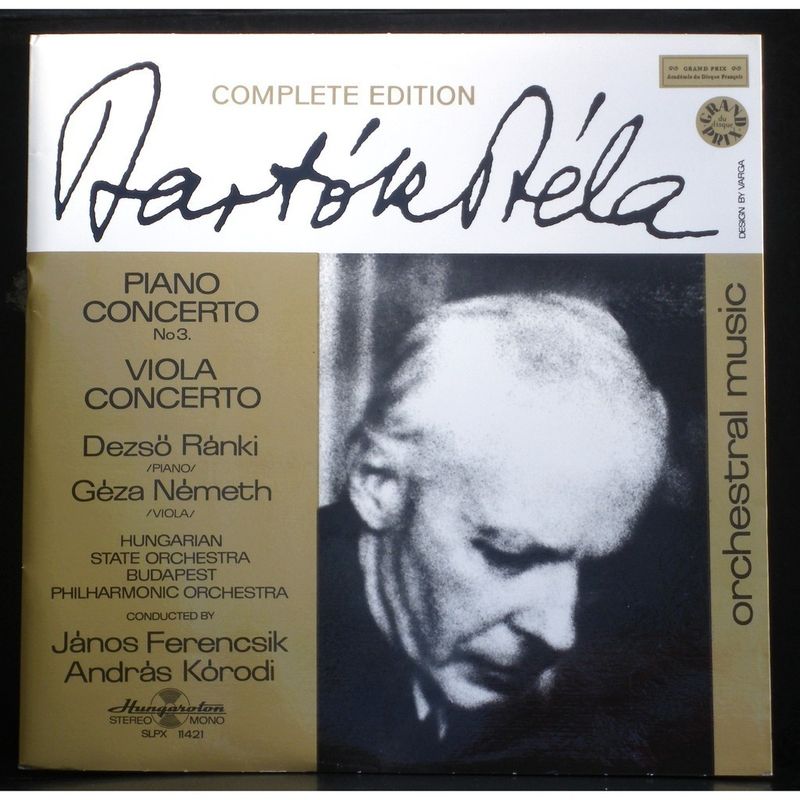 Cover of Bartok: Piano Concerto No.3 / Viola Concerto
