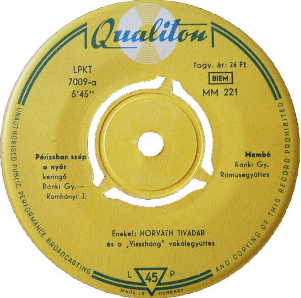 Cover of Parizsban Szep A Nyar